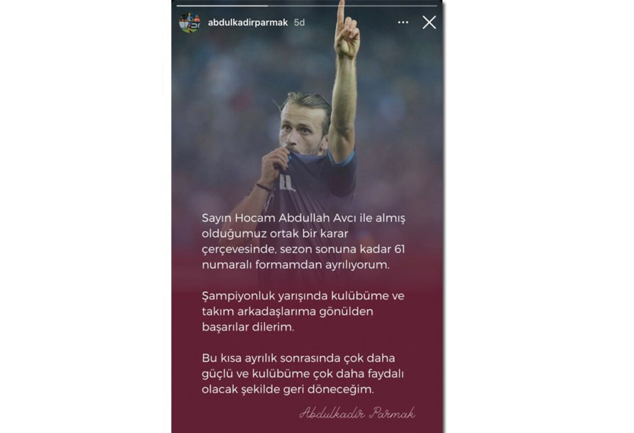 Orta saha yıldızı Abdulkadir Parmak Trabzonspor’dan ayrıldı!