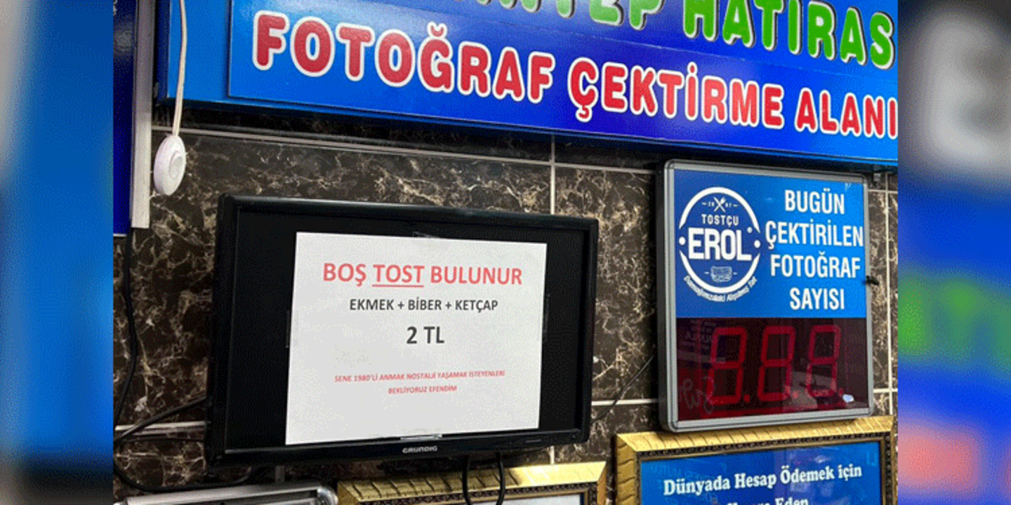 Boş baklavanın ardından 'Tostçu Erol'den 2 liraya boş tost!