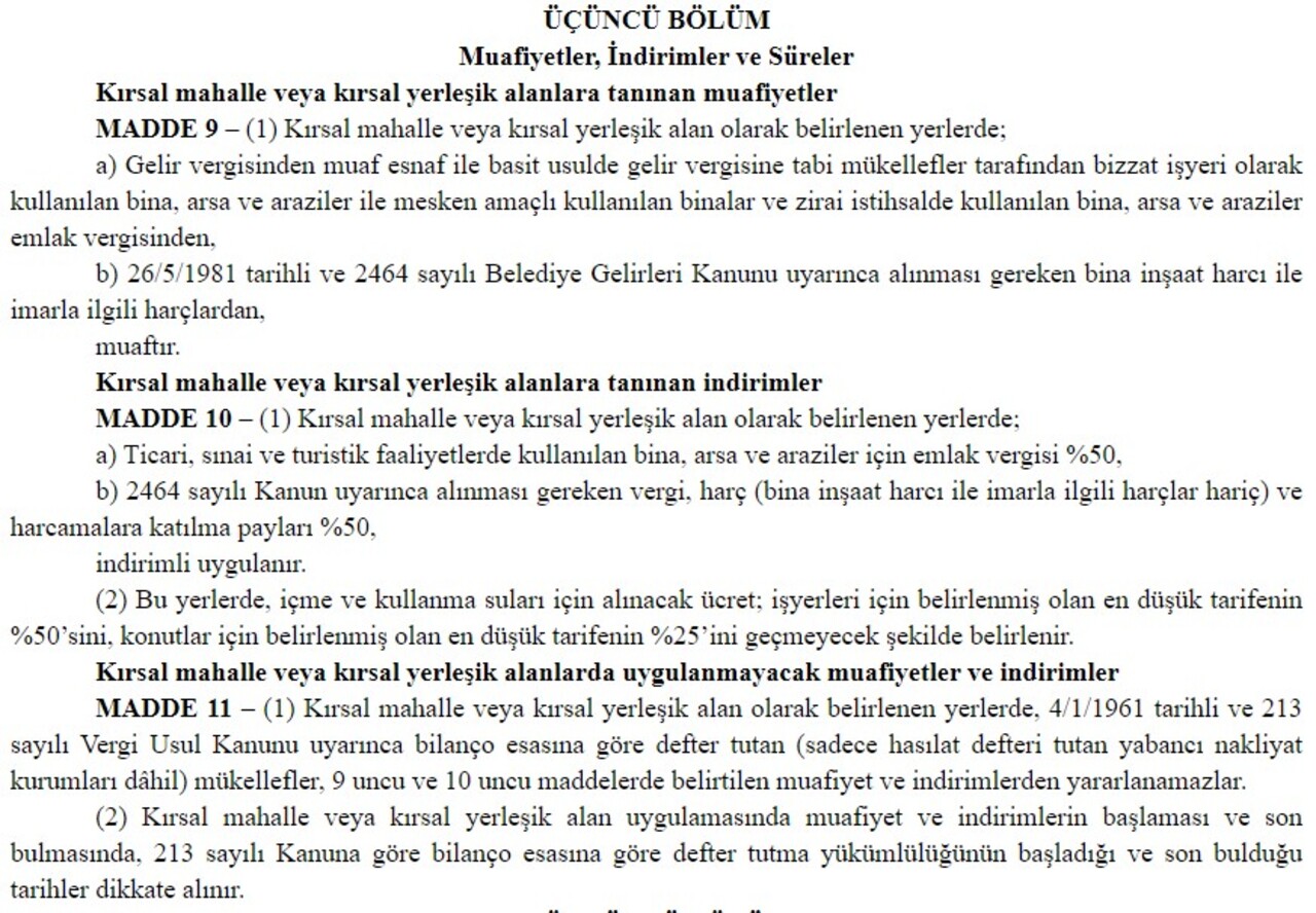 Şehirden Köye Gidenlere Büyük Teşvik! Köye Dönenler Vergiden Muaf Olacak