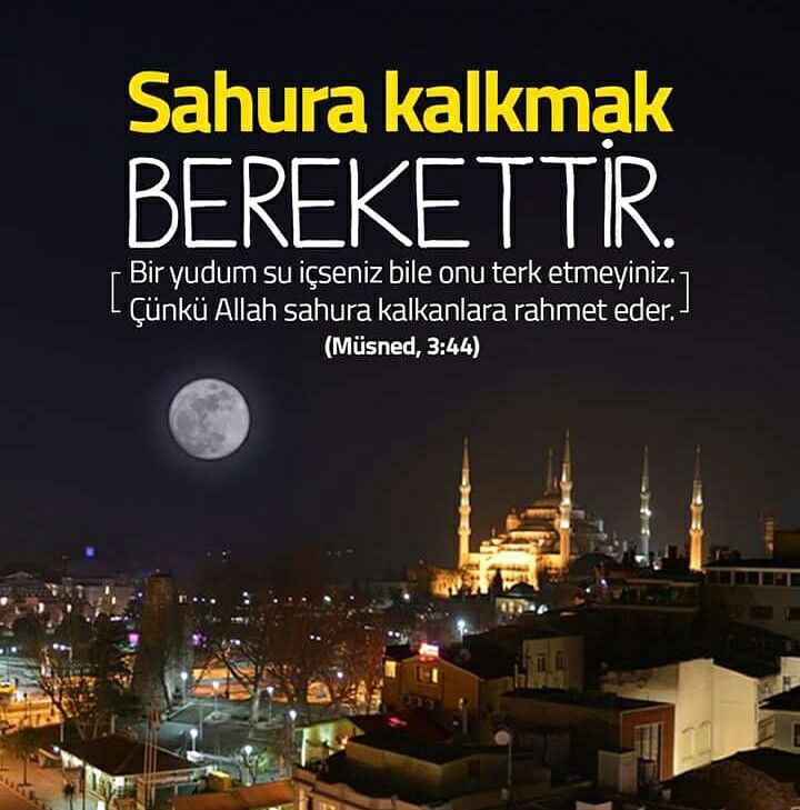 Hayırlı Sahurlar Resimleri 2022 - Sahur Resimleri, Dualı Sahur Resimleri, Sahur Sözleri