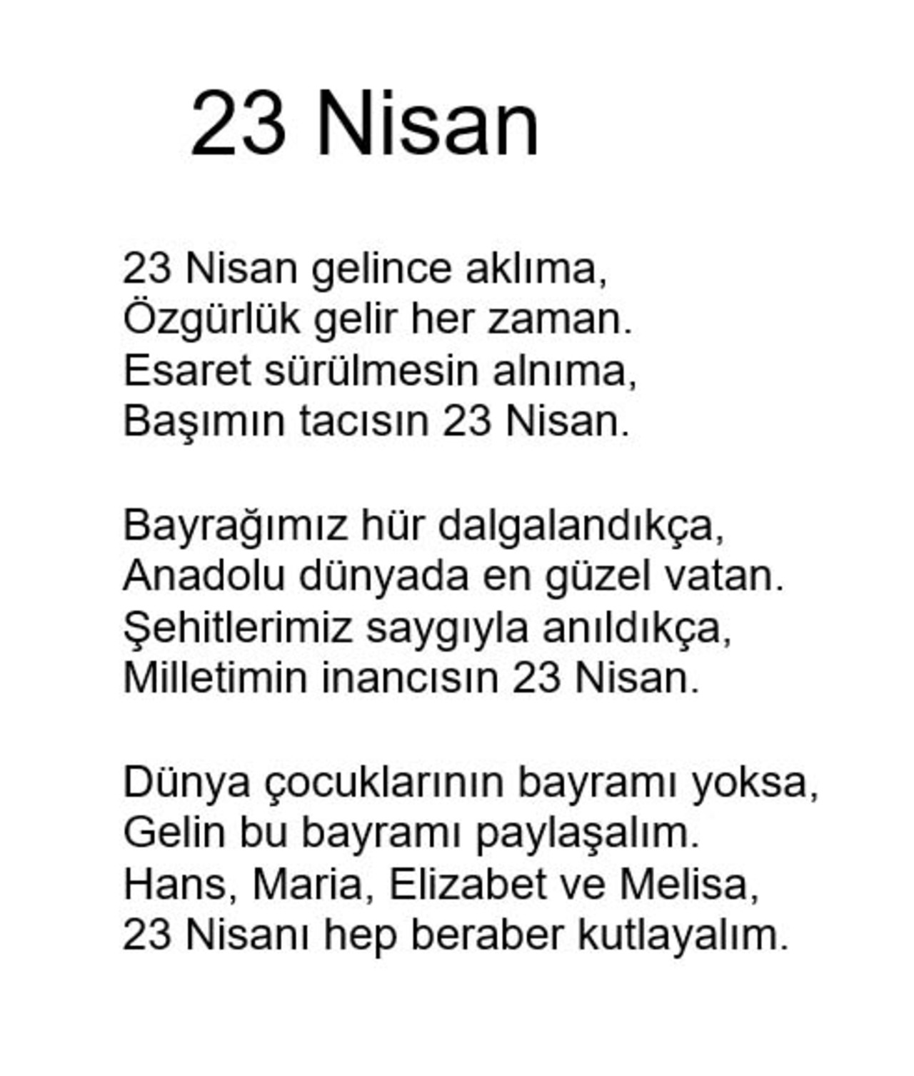 En güzel ve anlamlı 23 Nisan şiirleri kısa - uzun 2, 3, 4 ve 5 kıtalık 2022